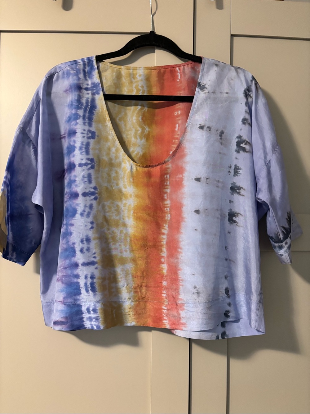 Raquel Allergra silk tie dye top